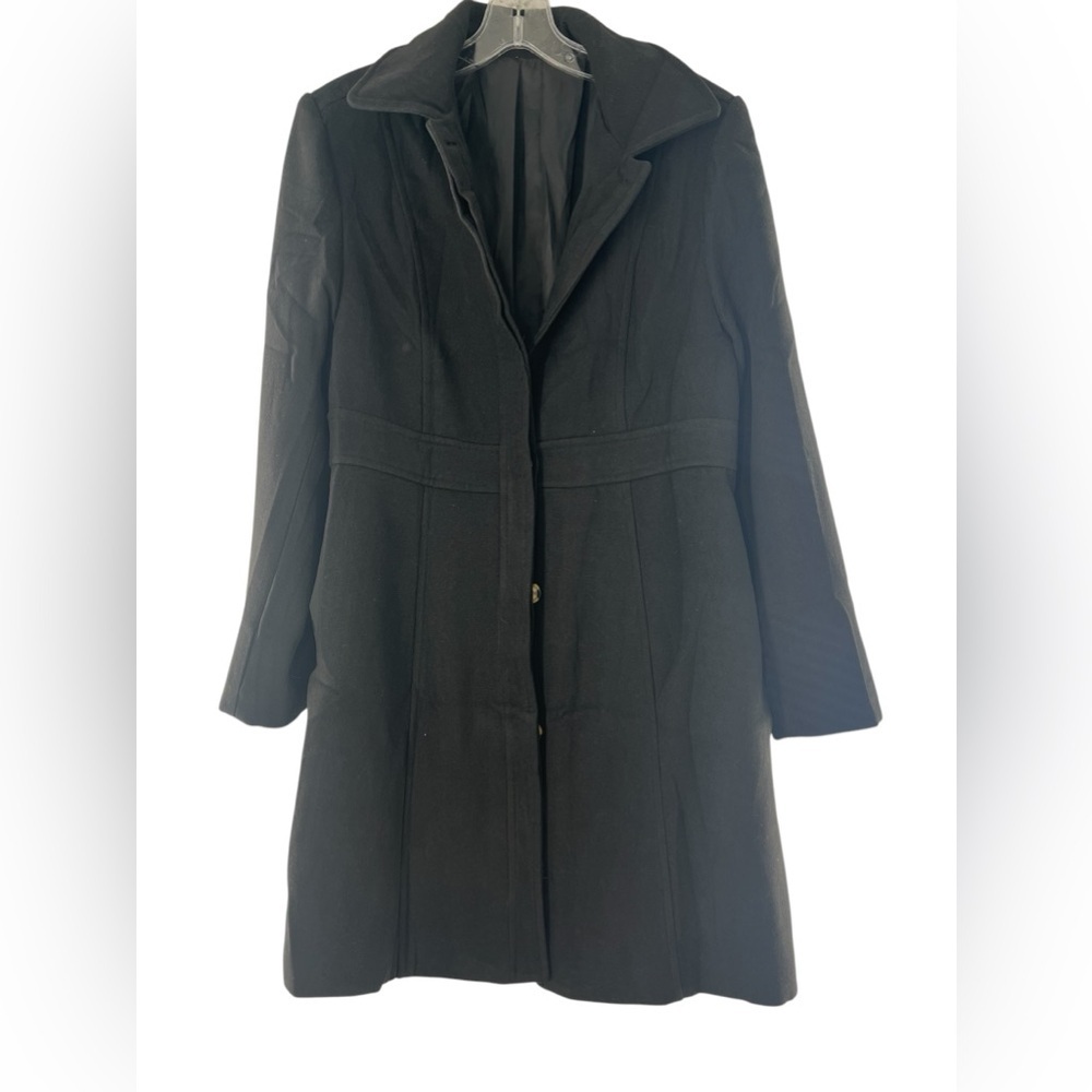 Black 5 Button Pea- Coat M